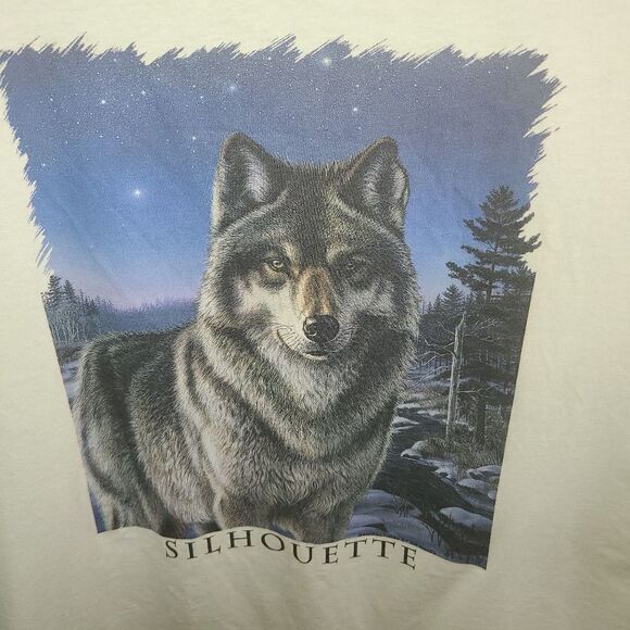 Cal Cru Retro Wolf "Silhouette" Tee Shirt - Picture 2 of 7